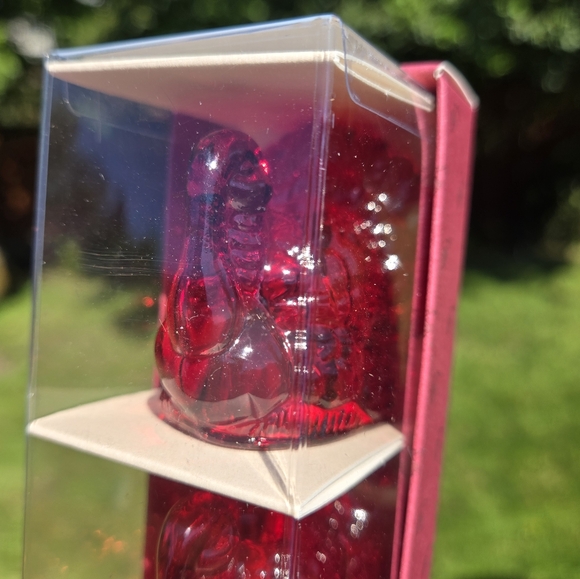 Williams Sonoma Glass Turkey Taper Candleholders & 12 Candles - Picture 3 of 8